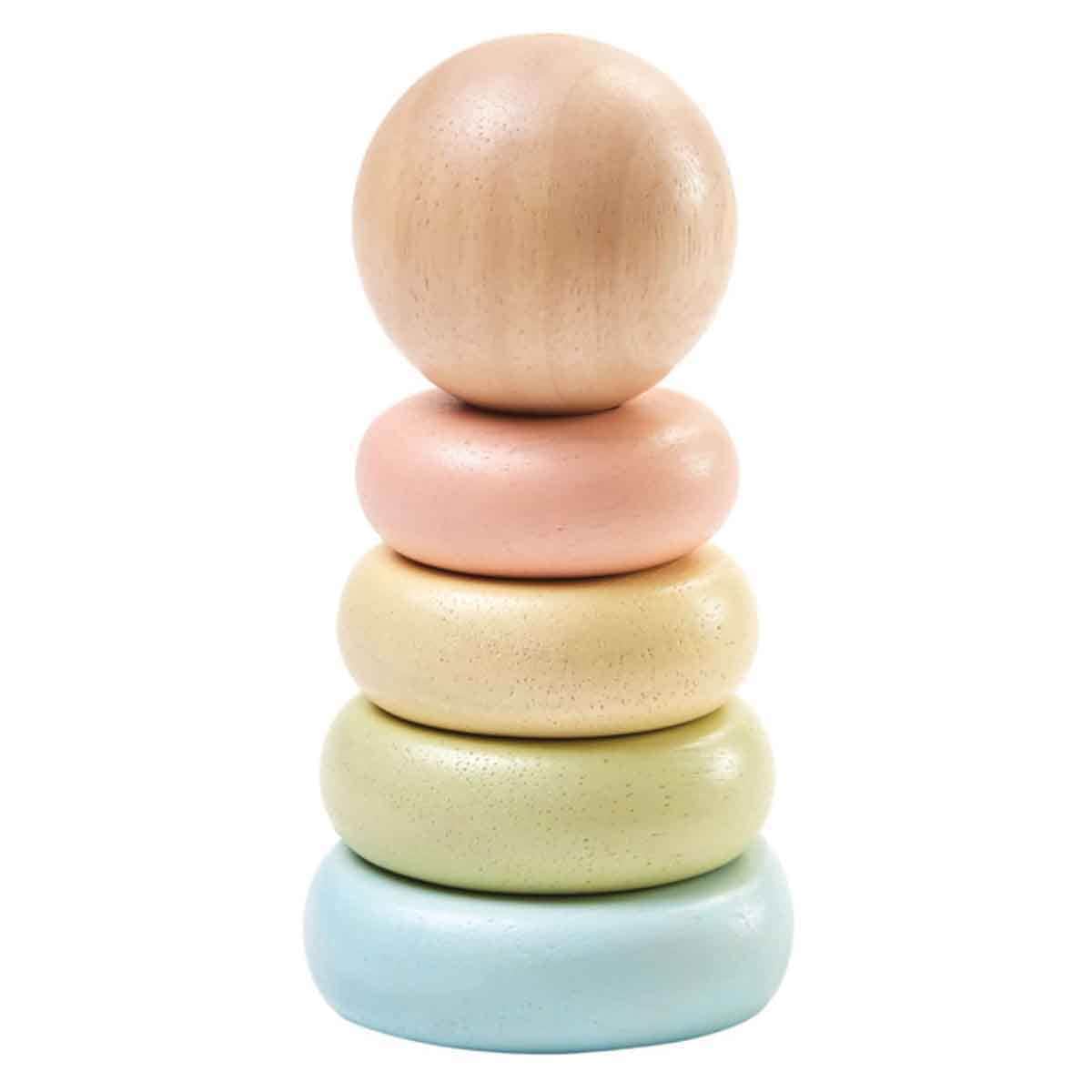 PlanToys Wooden First Stacking Ring Toddler, 0-2 Years
