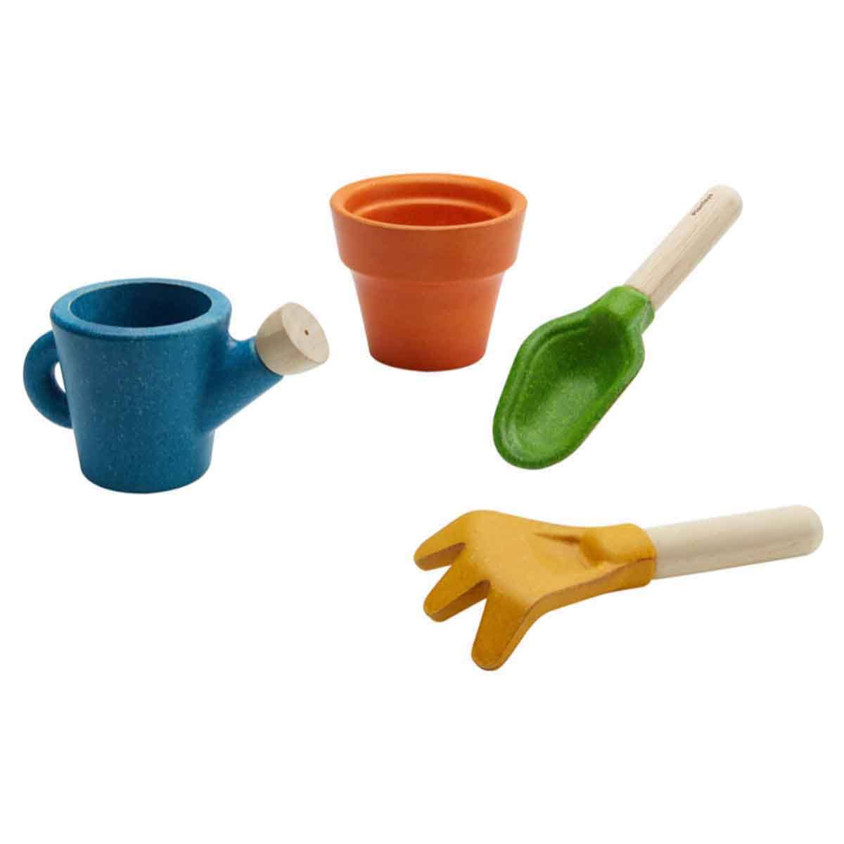 PlanToys Wooden Gardening Set Unisex, 3-4 Years