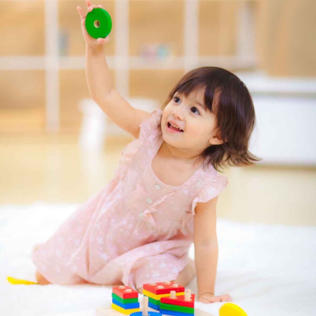 PlanToys Wooden Geometric Sorting Board Unisex, 3-4 Years