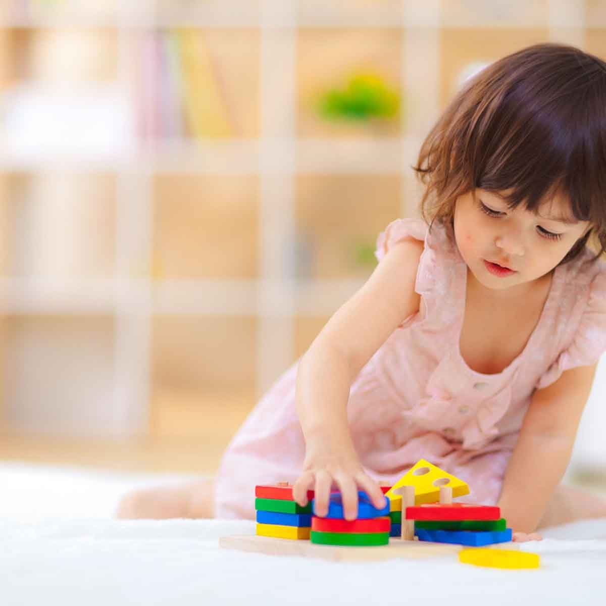 PlanToys Wooden Geometric Sorting Board Unisex, 3-4 Years