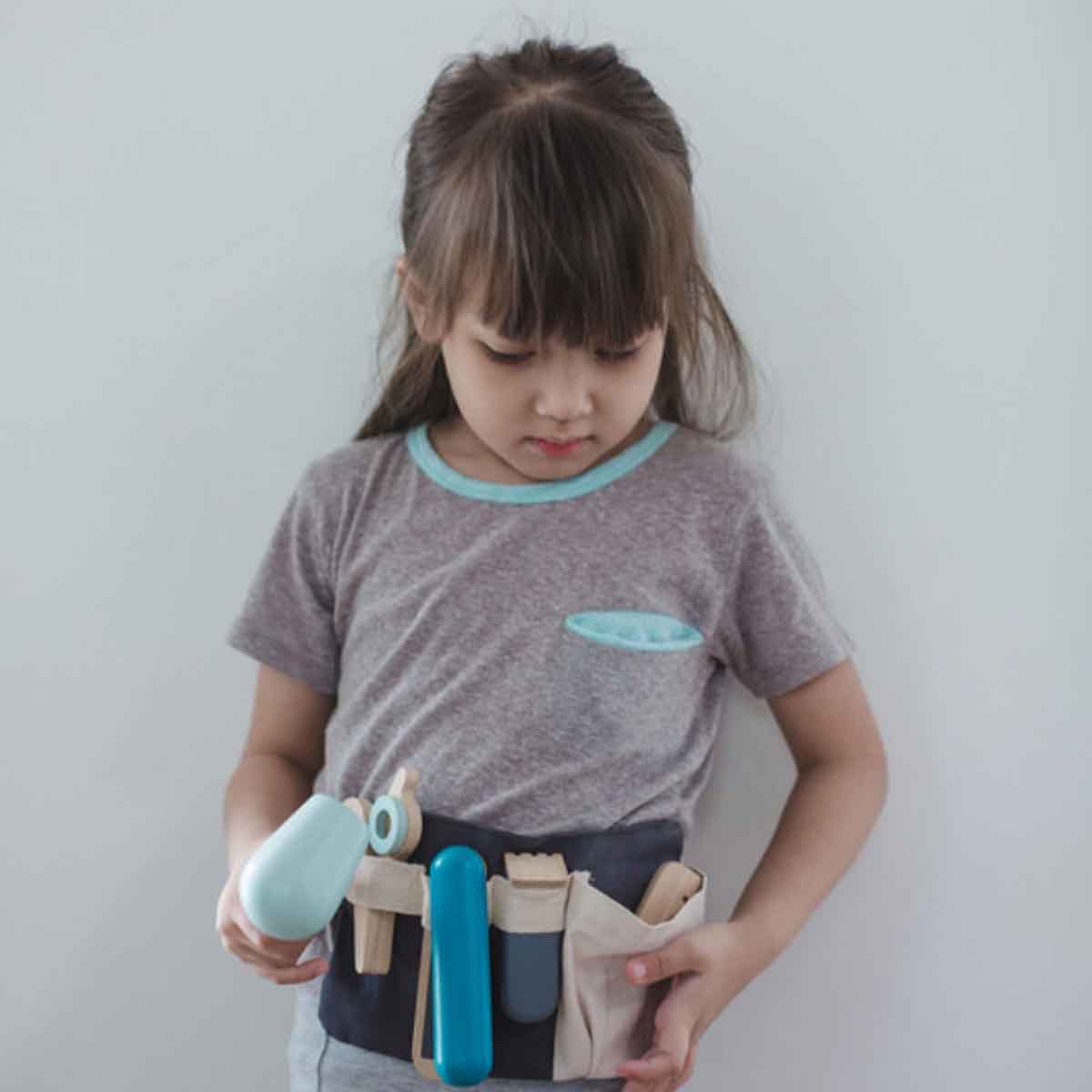 بلان تويز مجموعة تصفيف الشعر خشبية، للجنسين، من عمر 3 إلى 4 سنوات