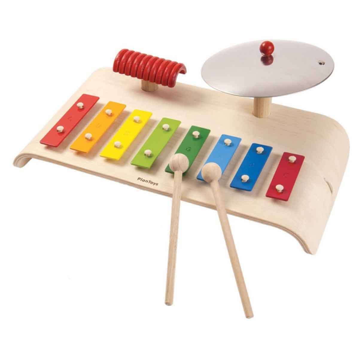 PlanToys Wooden Musical Toy Set Unisex, 3-4 Years