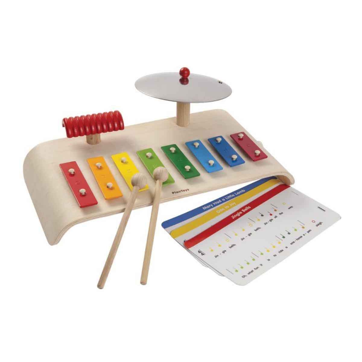 بلان تويز مجموعة ألعاب موسيقية خشبية للجنسين 3 - 4 سنوات