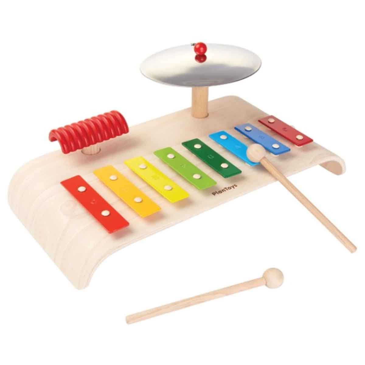 بلان تويز مجموعة ألعاب موسيقية خشبية للجنسين 3 - 4 سنوات