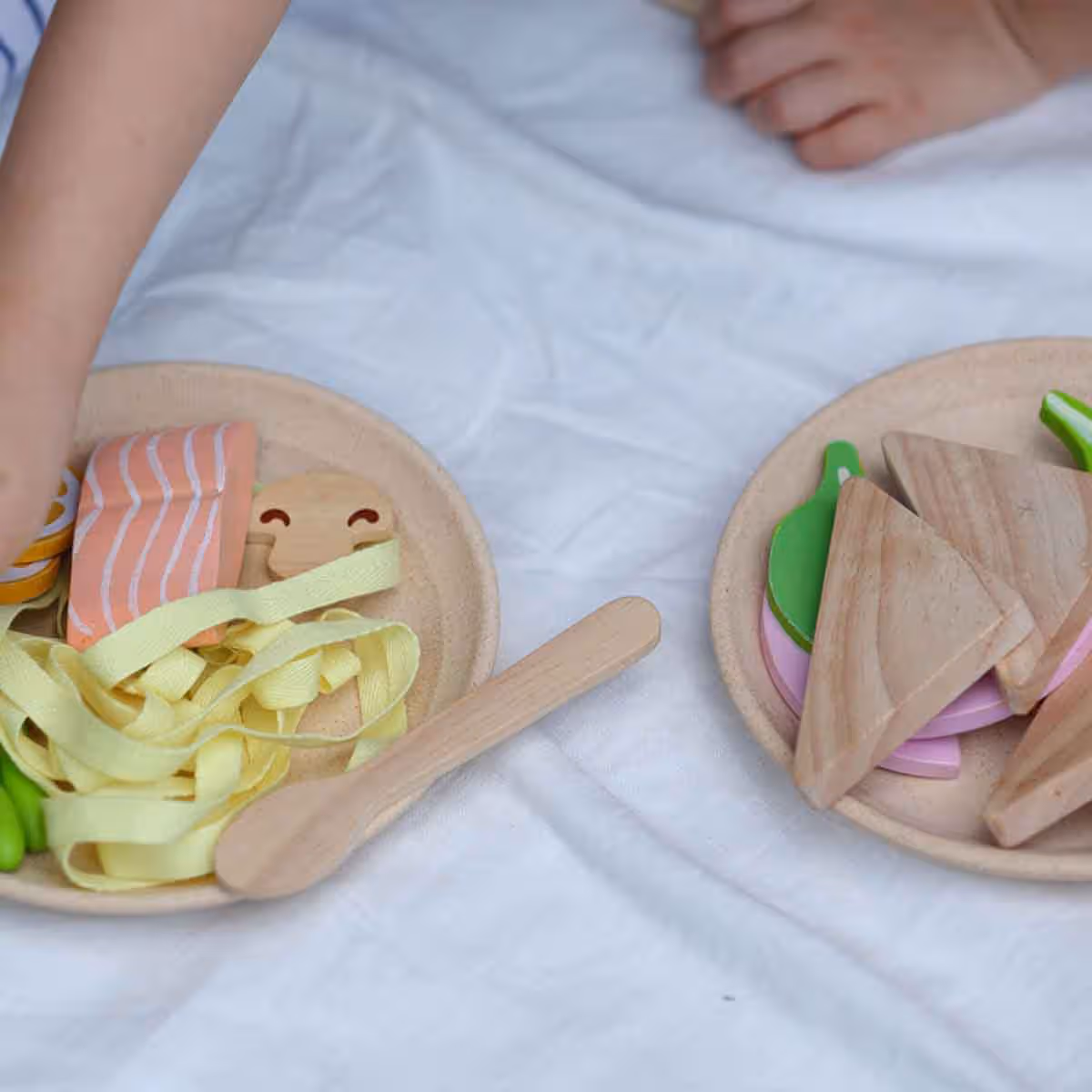 PlanToys Wooden Pasta Set Unisex, 3-4 Years