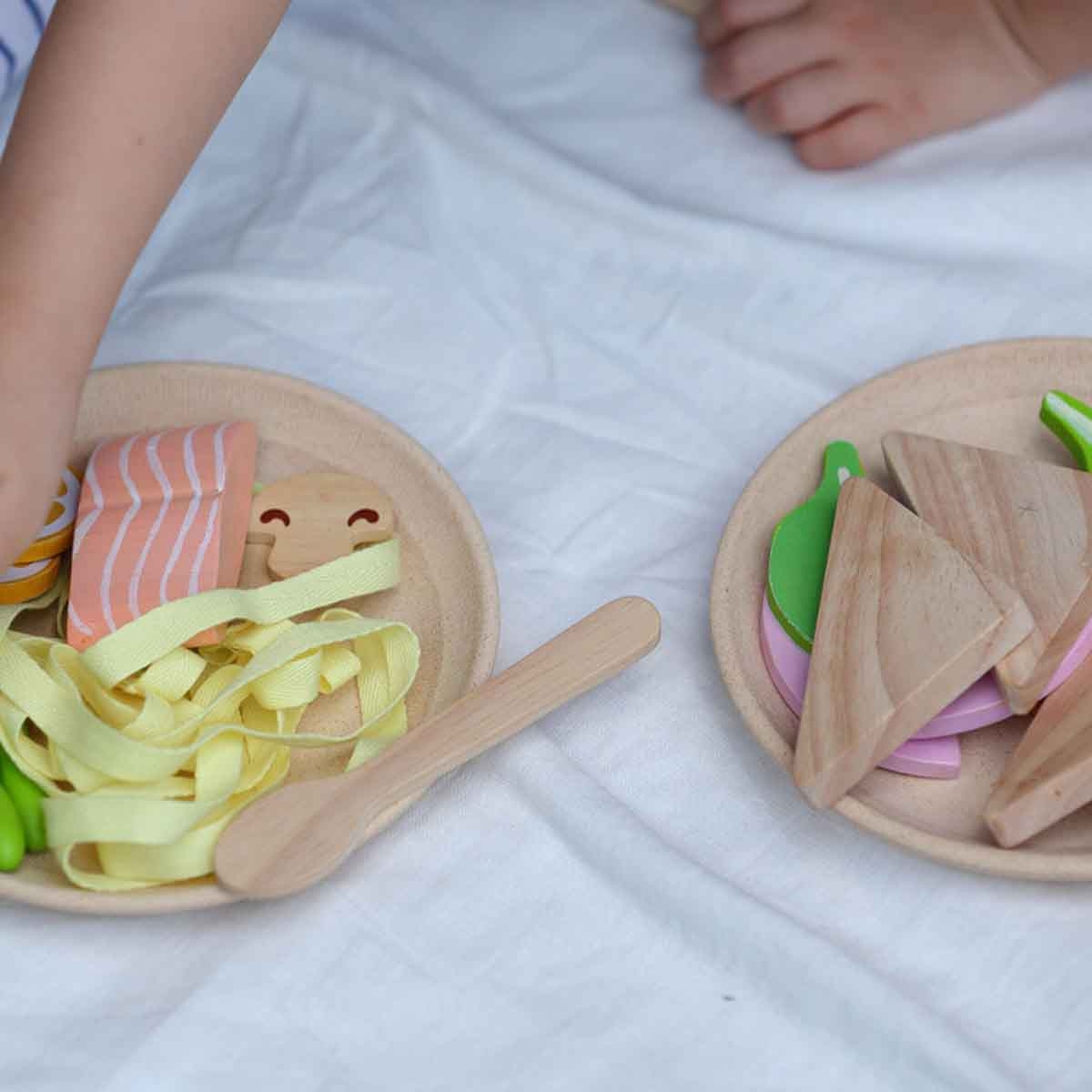 PlanToys Wooden Pasta Set Unisex, 3-4 Years