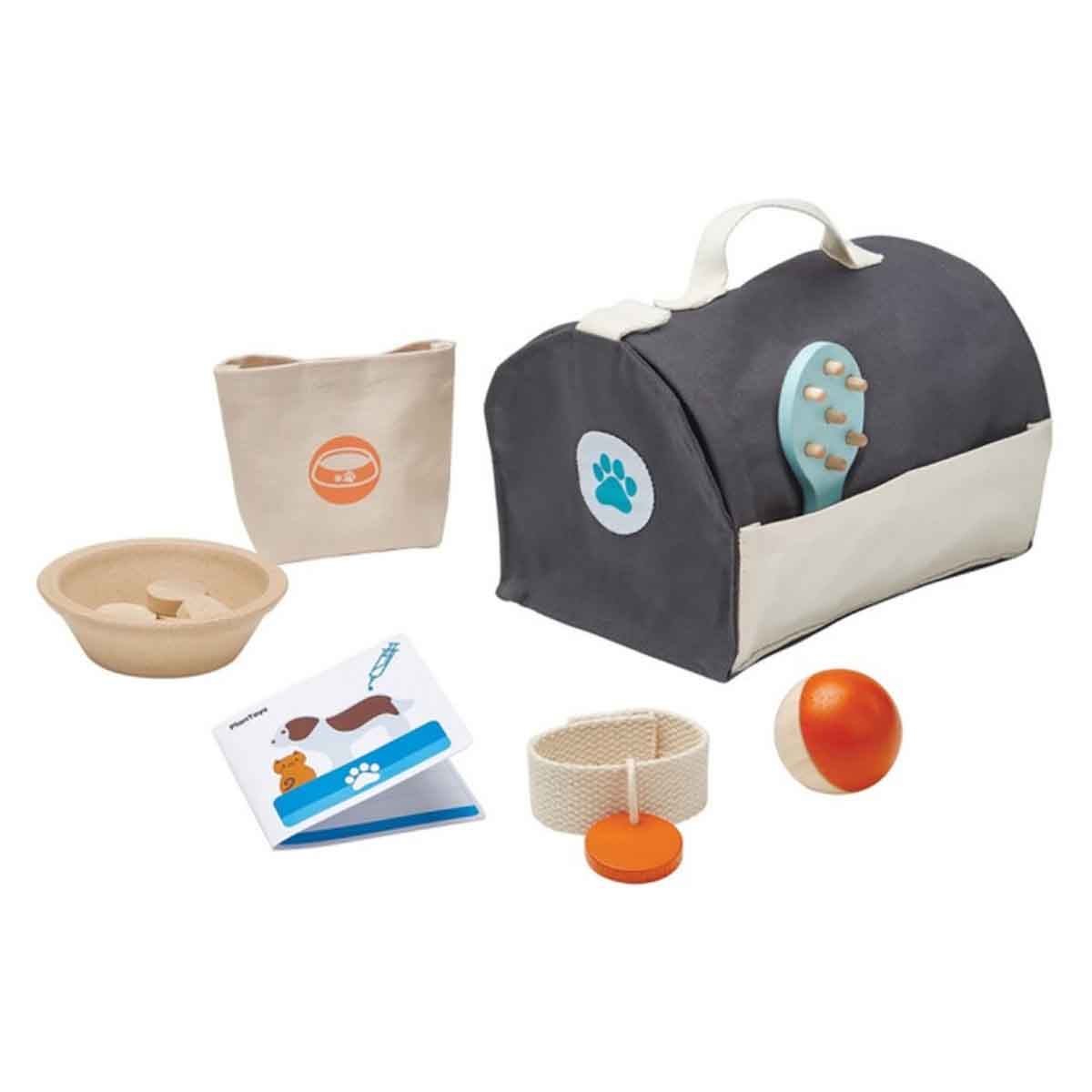 بلان تويز مجموعة العناية بالحيوانات الأليفة خشبية، للجنسين، من عمر 3 إلى 4 سنوات