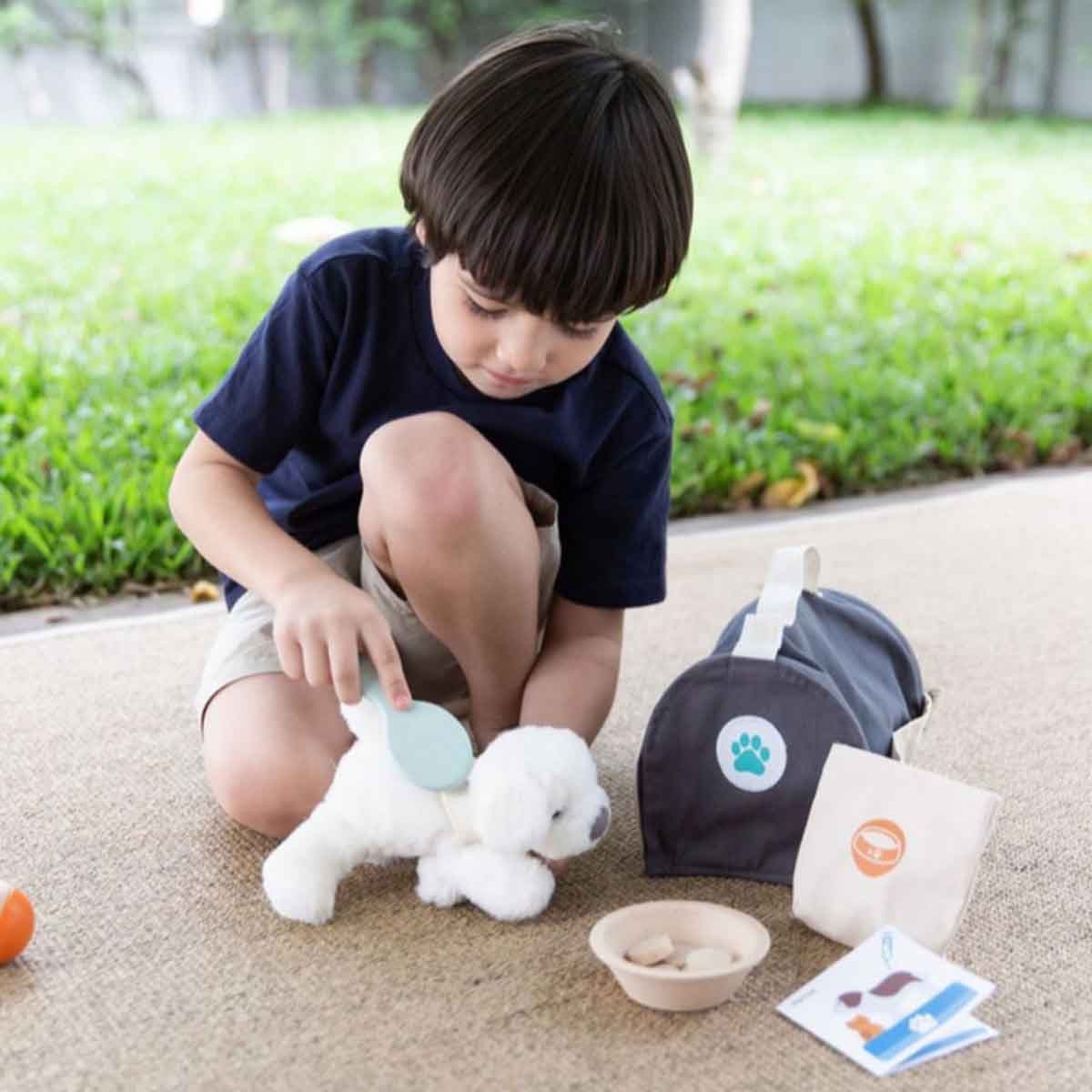 بلان تويز مجموعة العناية بالحيوانات الأليفة خشبية، للجنسين، من عمر 3 إلى 4 سنوات