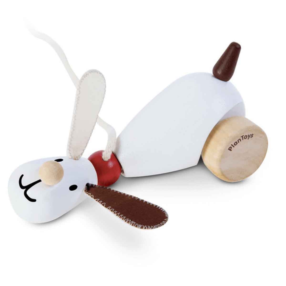 PlanToys Wooden Sit-n-Walk Puppy Toy Toddler, 0-2 Years