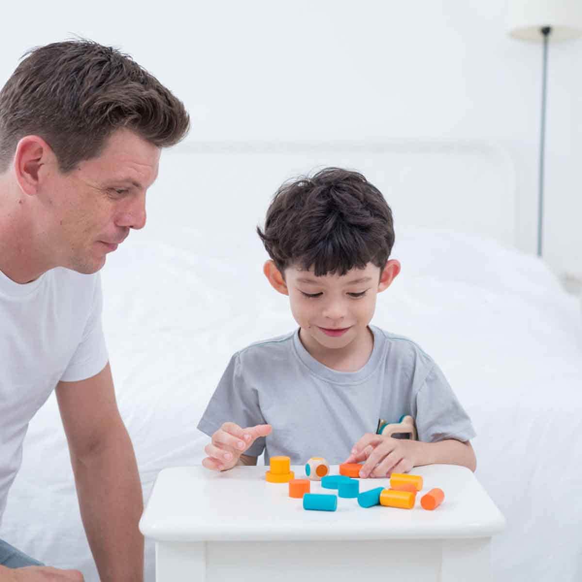 PlanToys Wooden Stacking Game Unisex, 3-4 Years