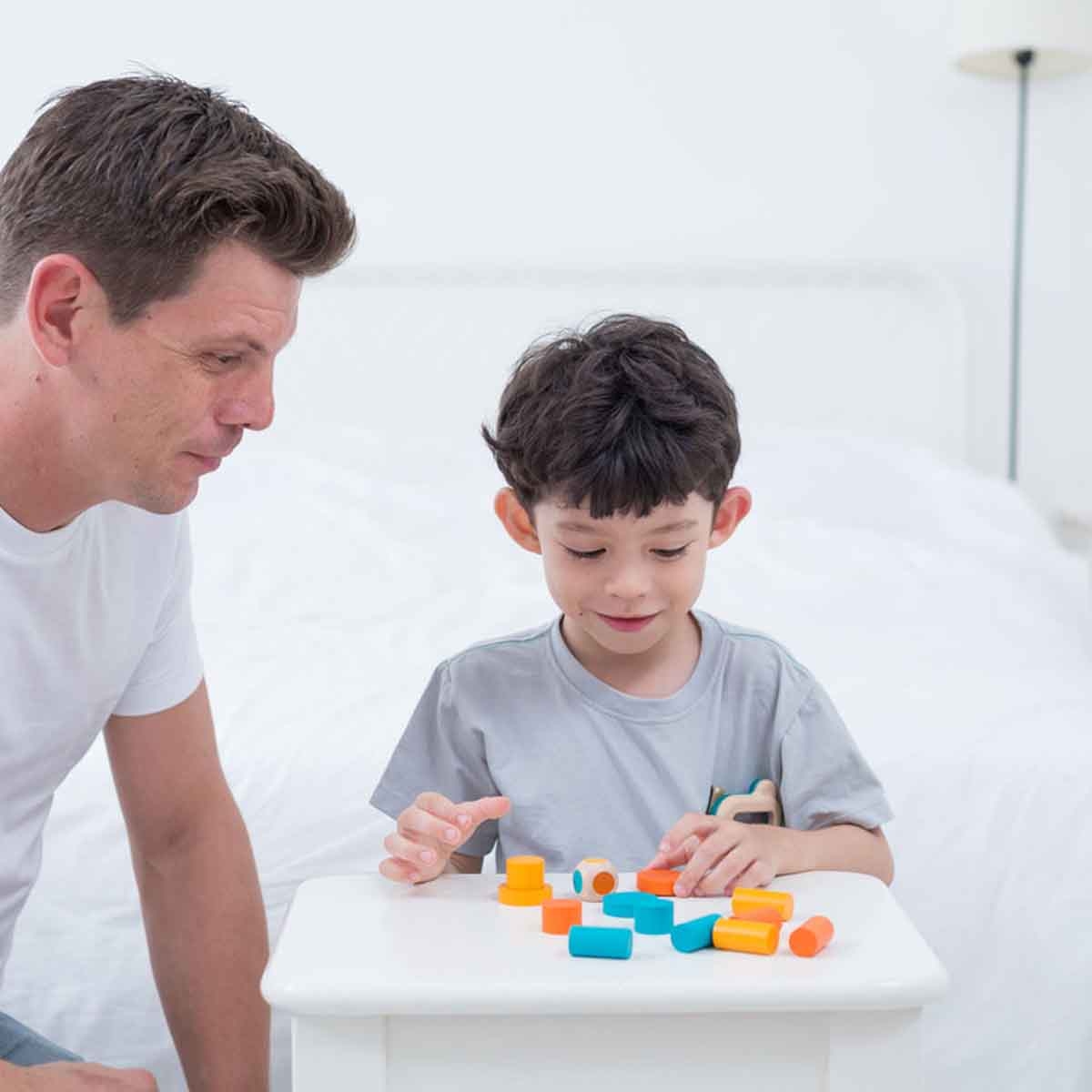 PlanToys Wooden Stacking Game Unisex, 3-4 Years