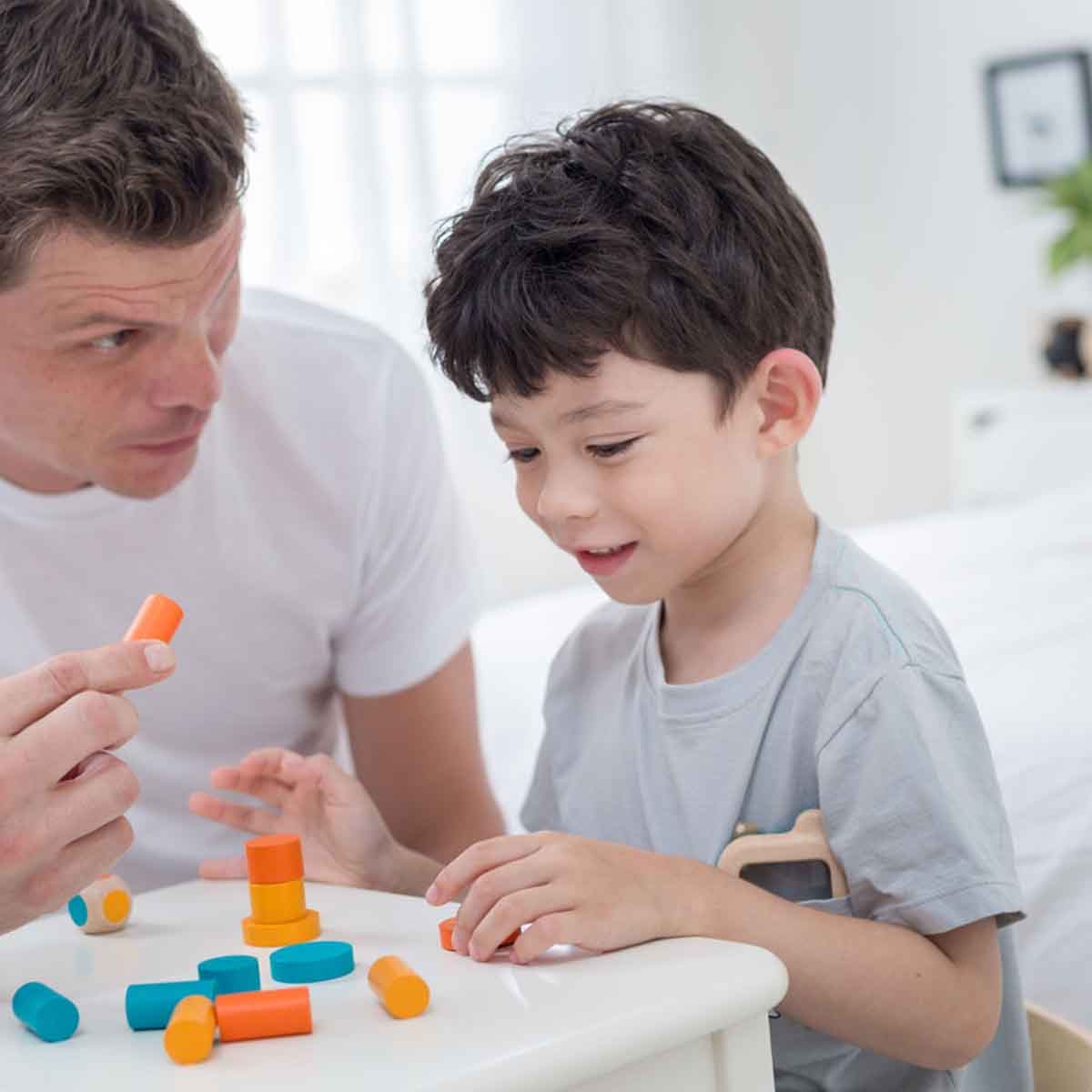PlanToys Wooden Stacking Game Unisex, 3-4 Years