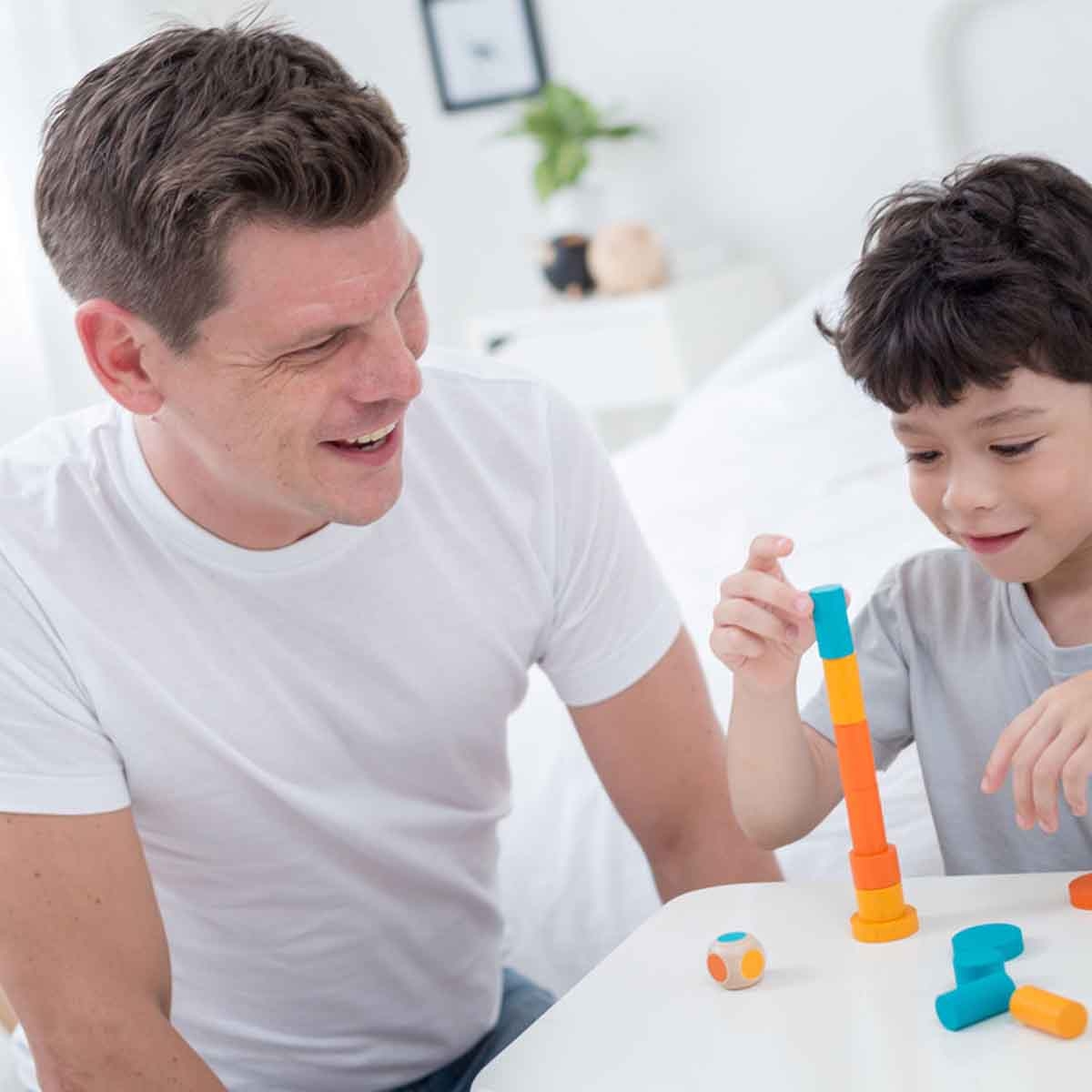 PlanToys Wooden Stacking Game Unisex, 3-4 Years