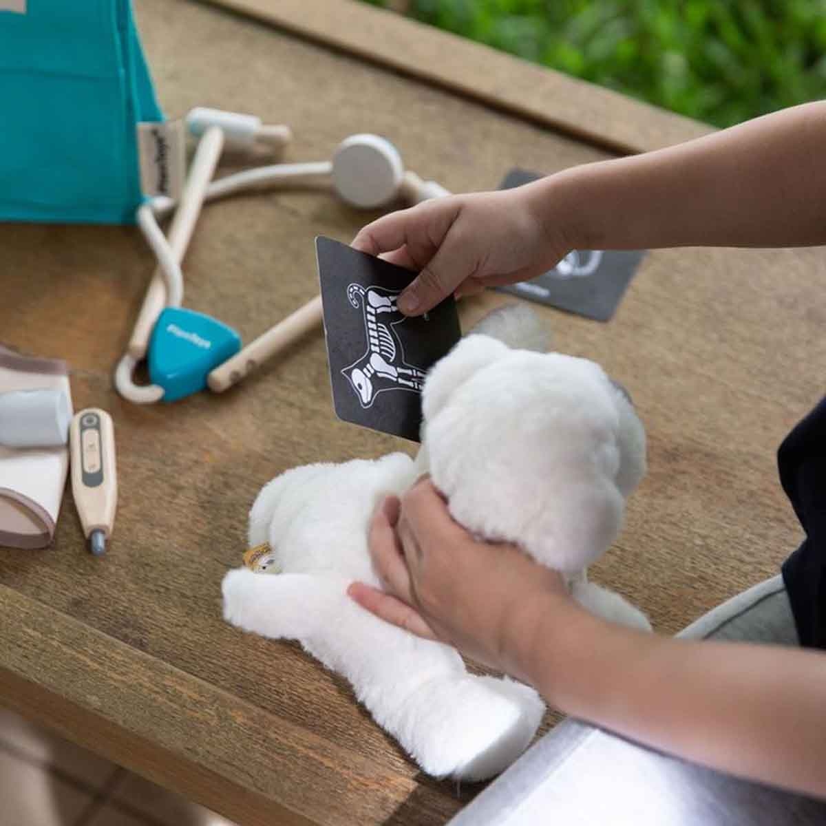 بلان تويز مجموعة طبيب بيطري خشبية، للجنسين، من عمر 3 إلى 4 سنوات