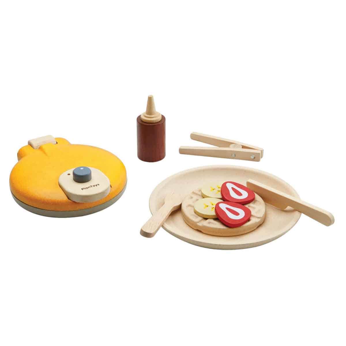 PlanToys Wooden Waffle Set Unisex, 3-4 Years
