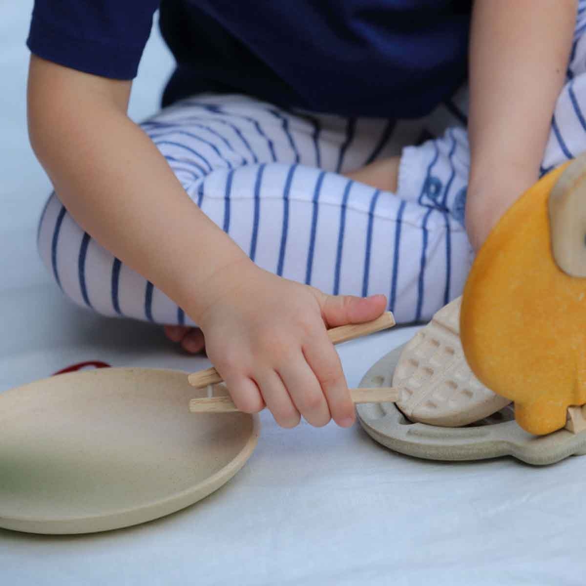 بلان تويز مجموعة وافل خشبية، للجنسين، من عمر 3 إلى 4 سنوات