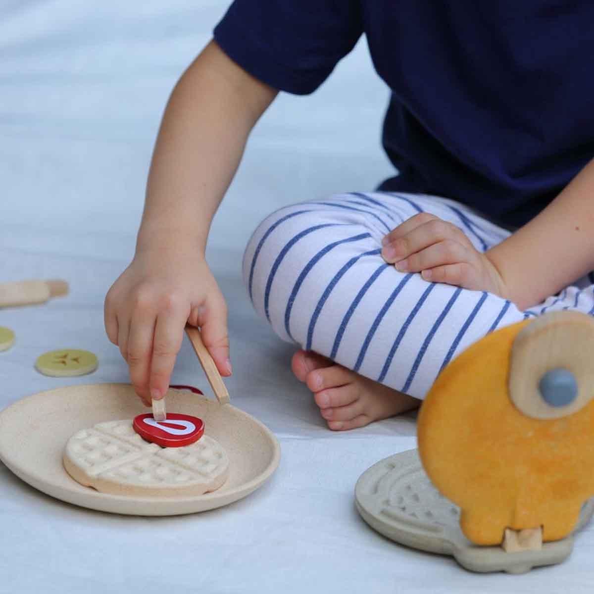 بلان تويز مجموعة وافل خشبية، للجنسين، من عمر 3 إلى 4 سنوات