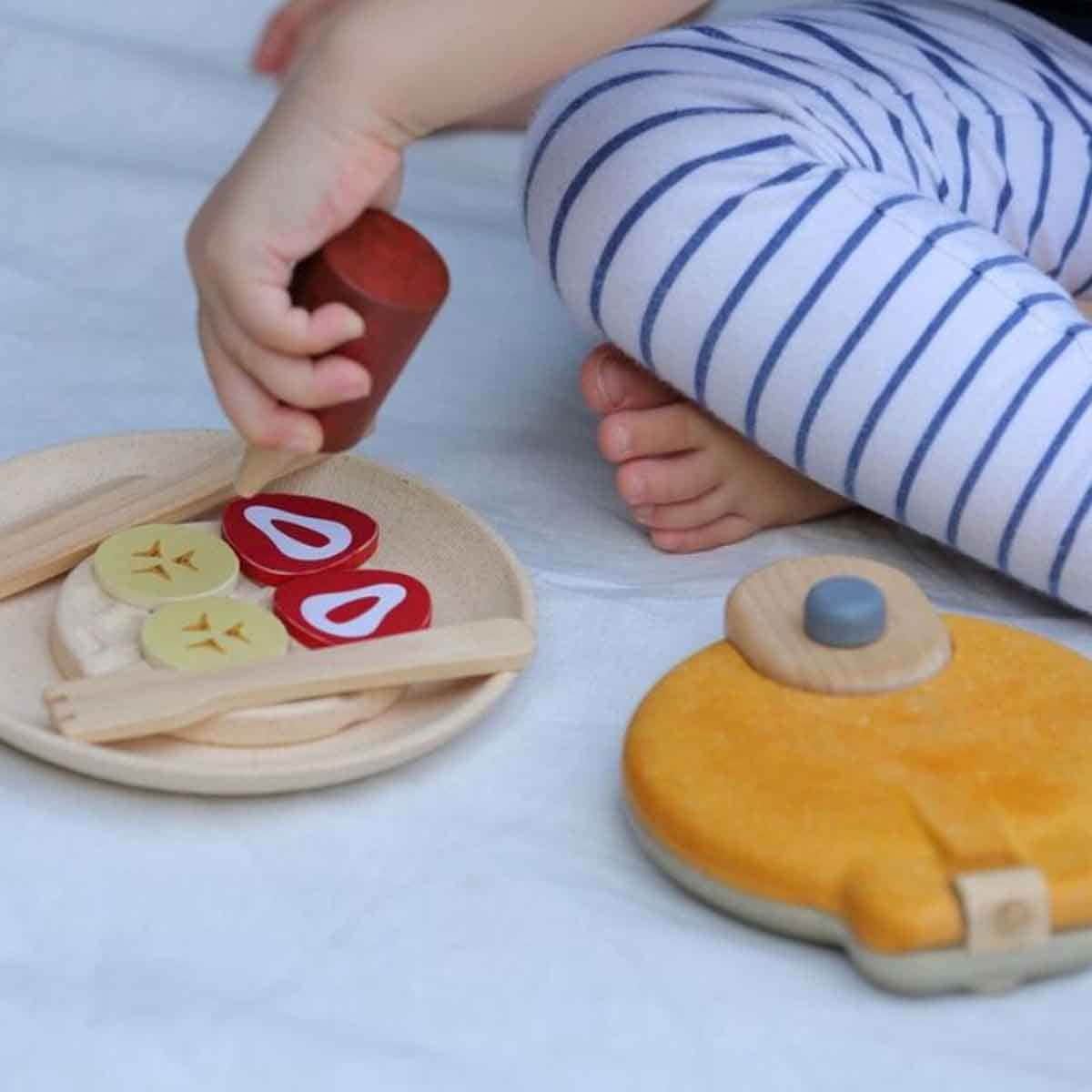 PlanToys Wooden Waffle Set Unisex, 3-4 Years