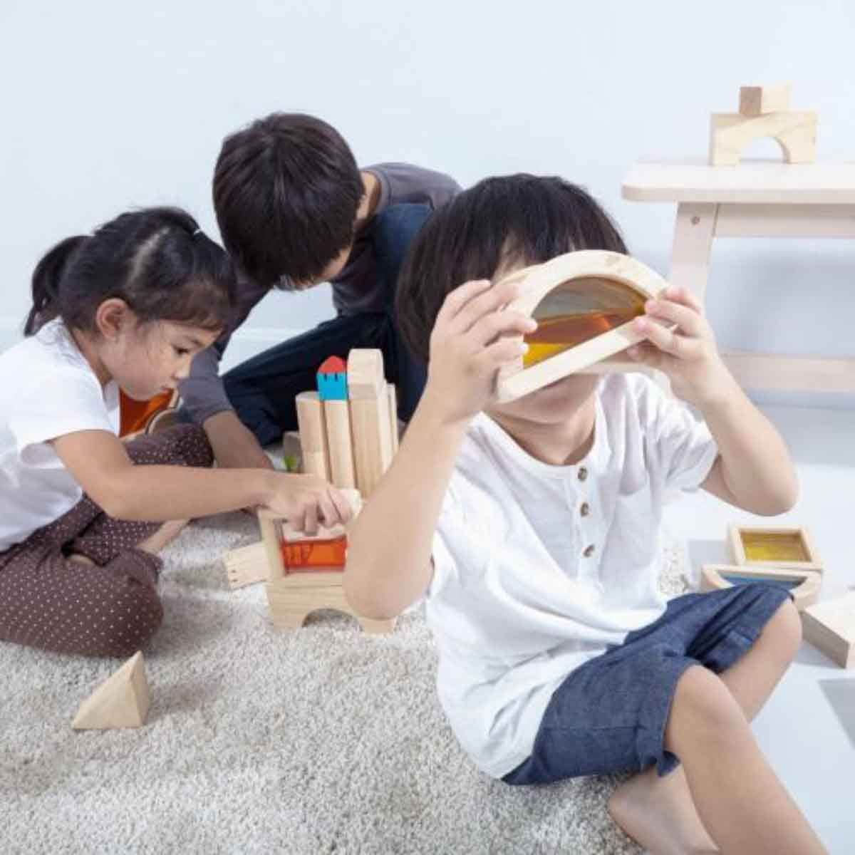 PlanToys Wooden Water Blocks Set Unisex, 3-4 Years