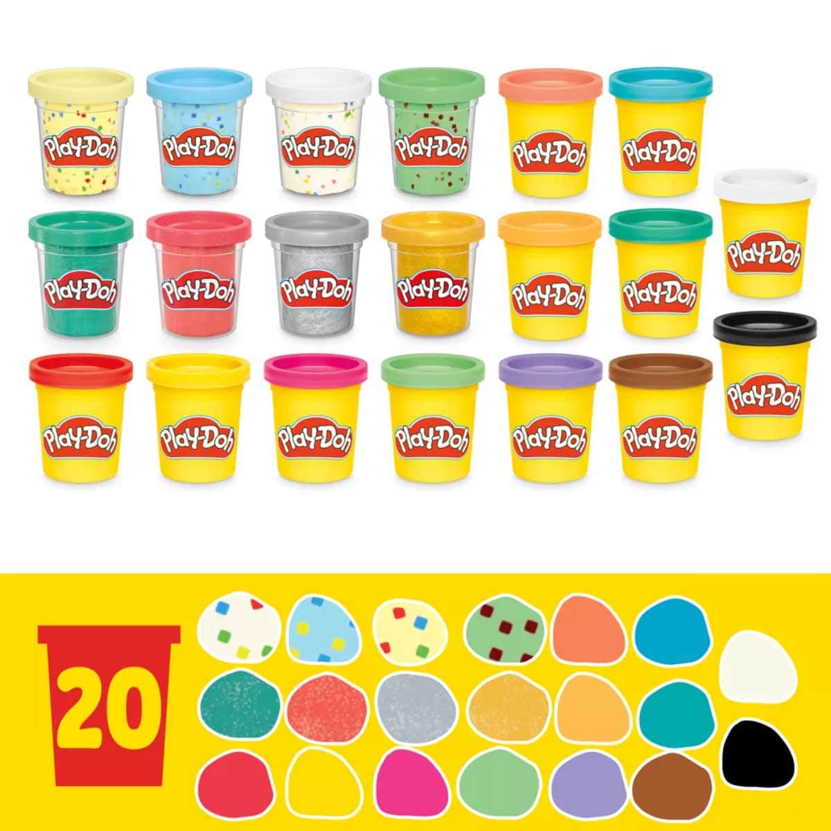Play-Doh 20-Piece Create & Celebrate Modeling Clay Set Unisex, 3-4 Years