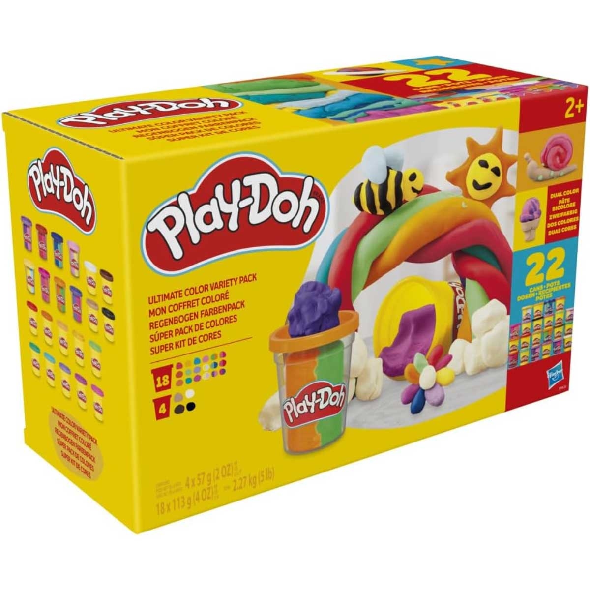 Play-Doh 22-Piece Ultimate Color Variety Dough Set Unisex, 2-3 Years