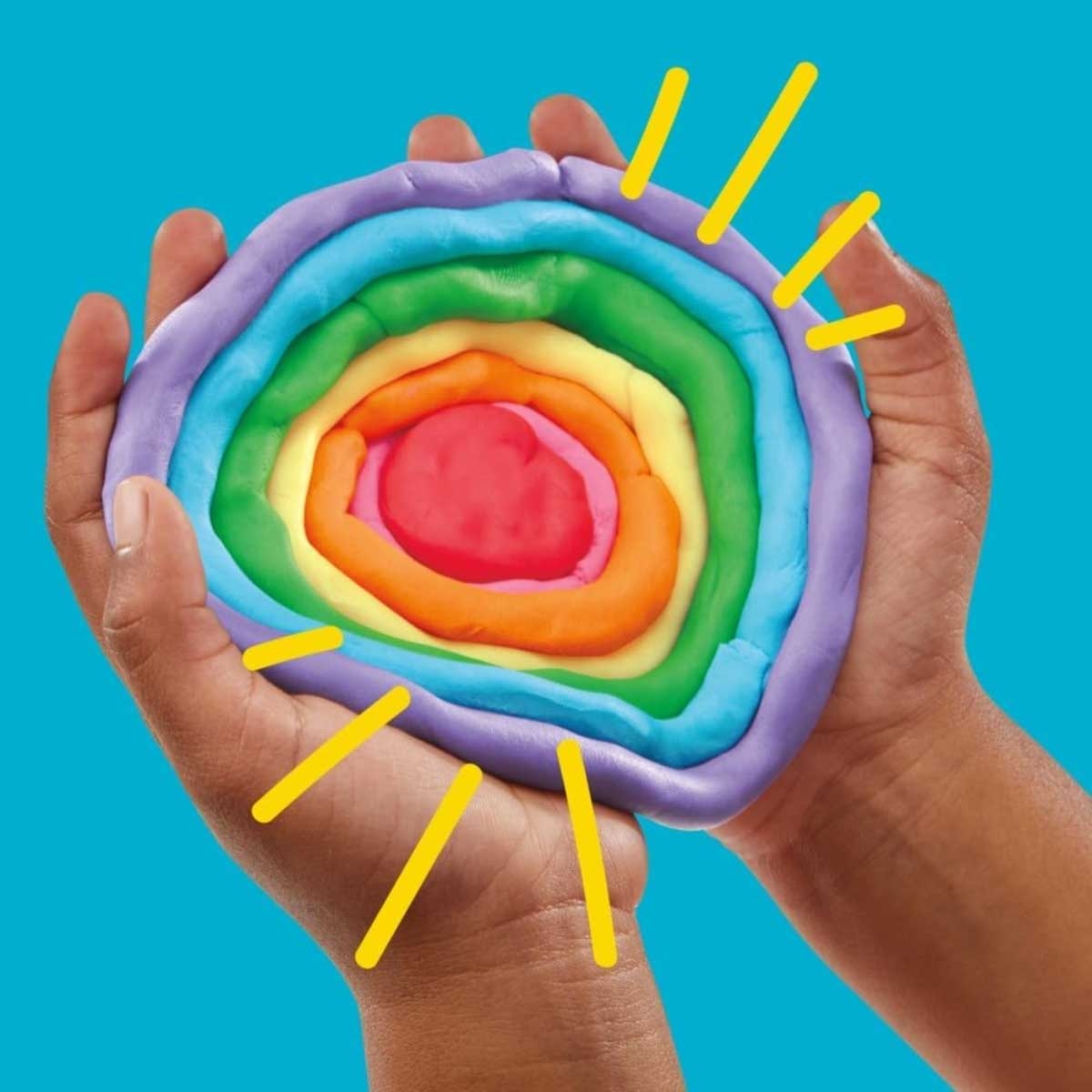 Play-Doh 50-Piece Super Rainbow Favors Set Unisex, 2-3 Years