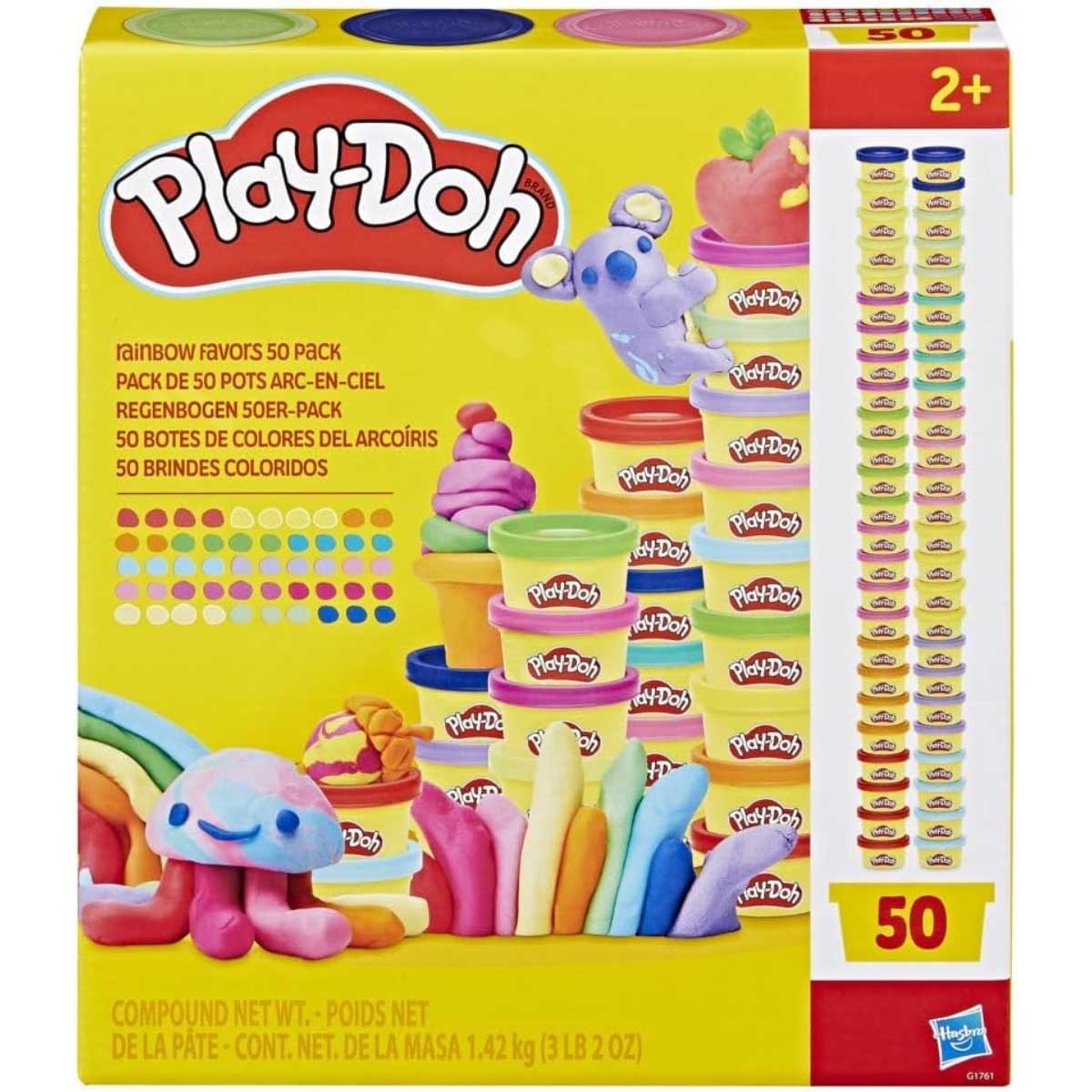 Play-Doh 50-Piece Super Rainbow Favors Set Unisex, 2-3 Years