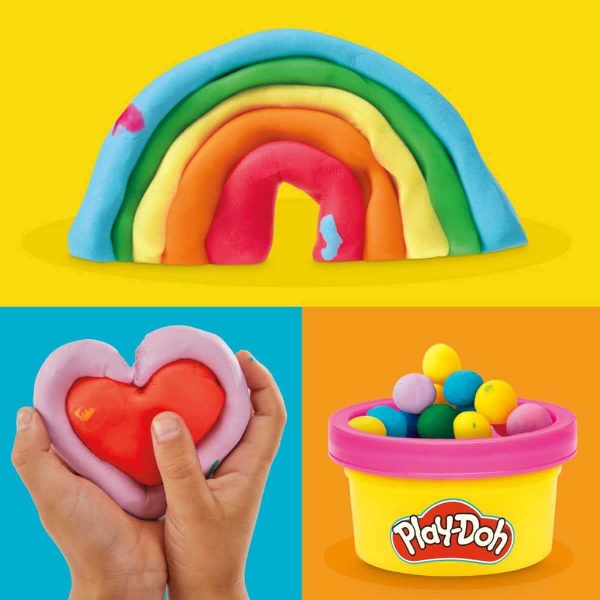 Play-Doh 50-Piece Super Rainbow Favors Set Unisex, 2-3 Years