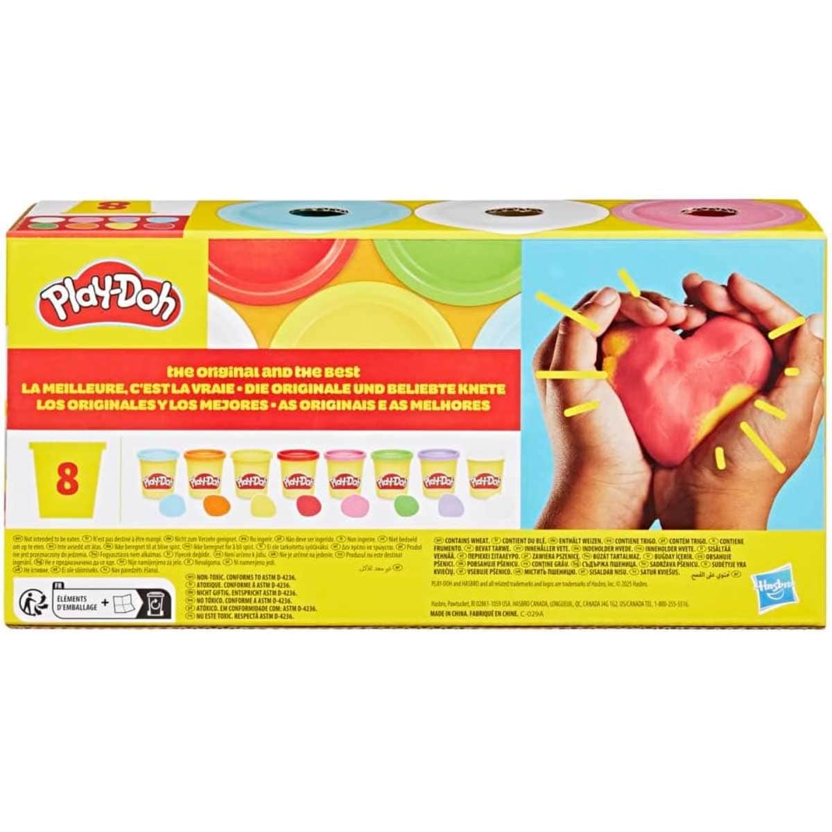 Play-Doh 8-Piece G06915L00 Rainbow & Vibrant Compound Set Unisex, 2-3 Years