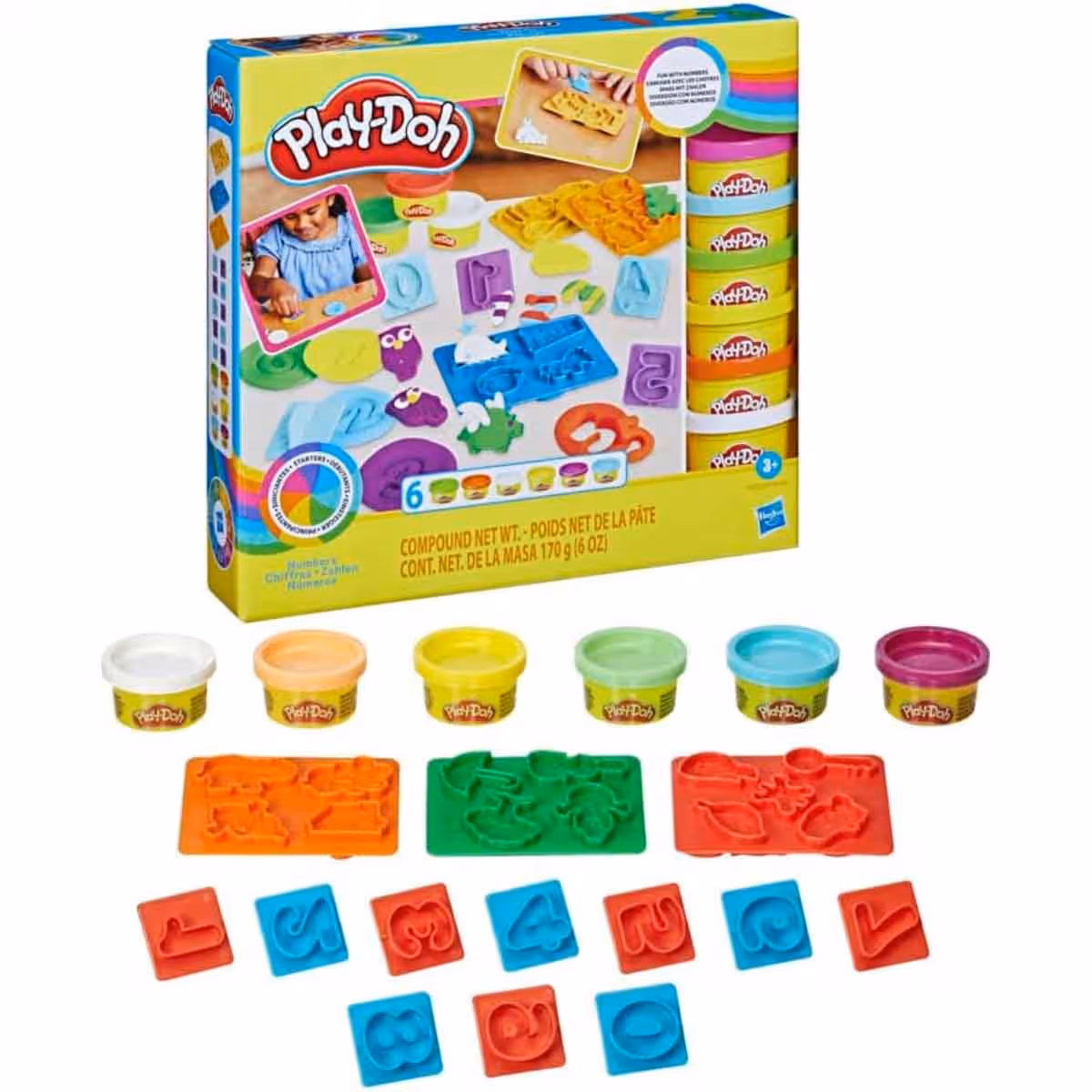 Play-Doh Assorted Fundamentals Dough Playset Unisex, 3-4 Years