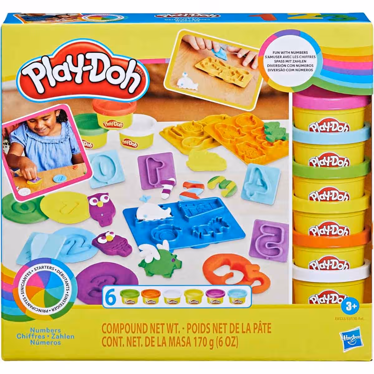 Play-Doh Assorted Fundamentals Dough Playset Unisex, 3-4 Years