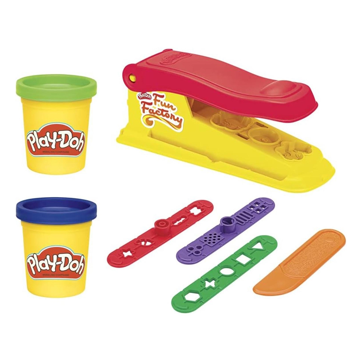 Play-Doh Assorted Mini Classic Fun Factory Shape Making Toy with 2 Non-Toxic Colors Unisex, 3-4 Years