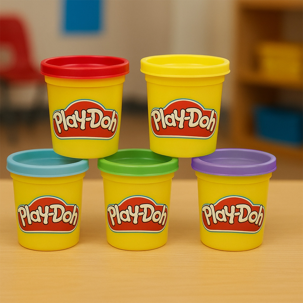 Play-Doh Back to School Dough Set Unisex, 3-4 Years, Pack of 5