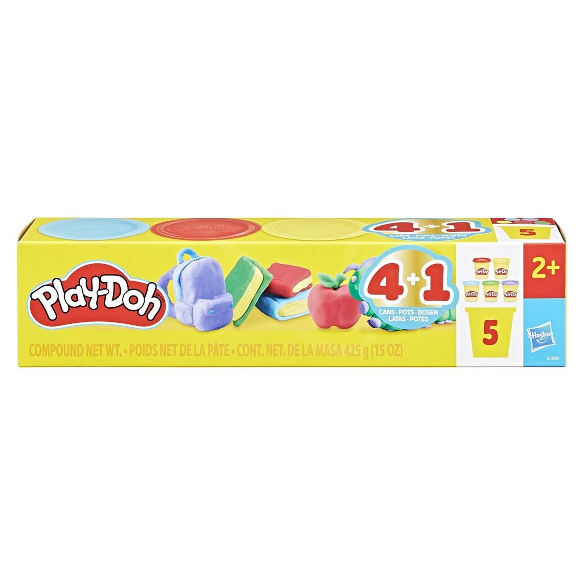 Play-Doh Back to School Dough Set Unisex, 3-4 Years, Pack of 5