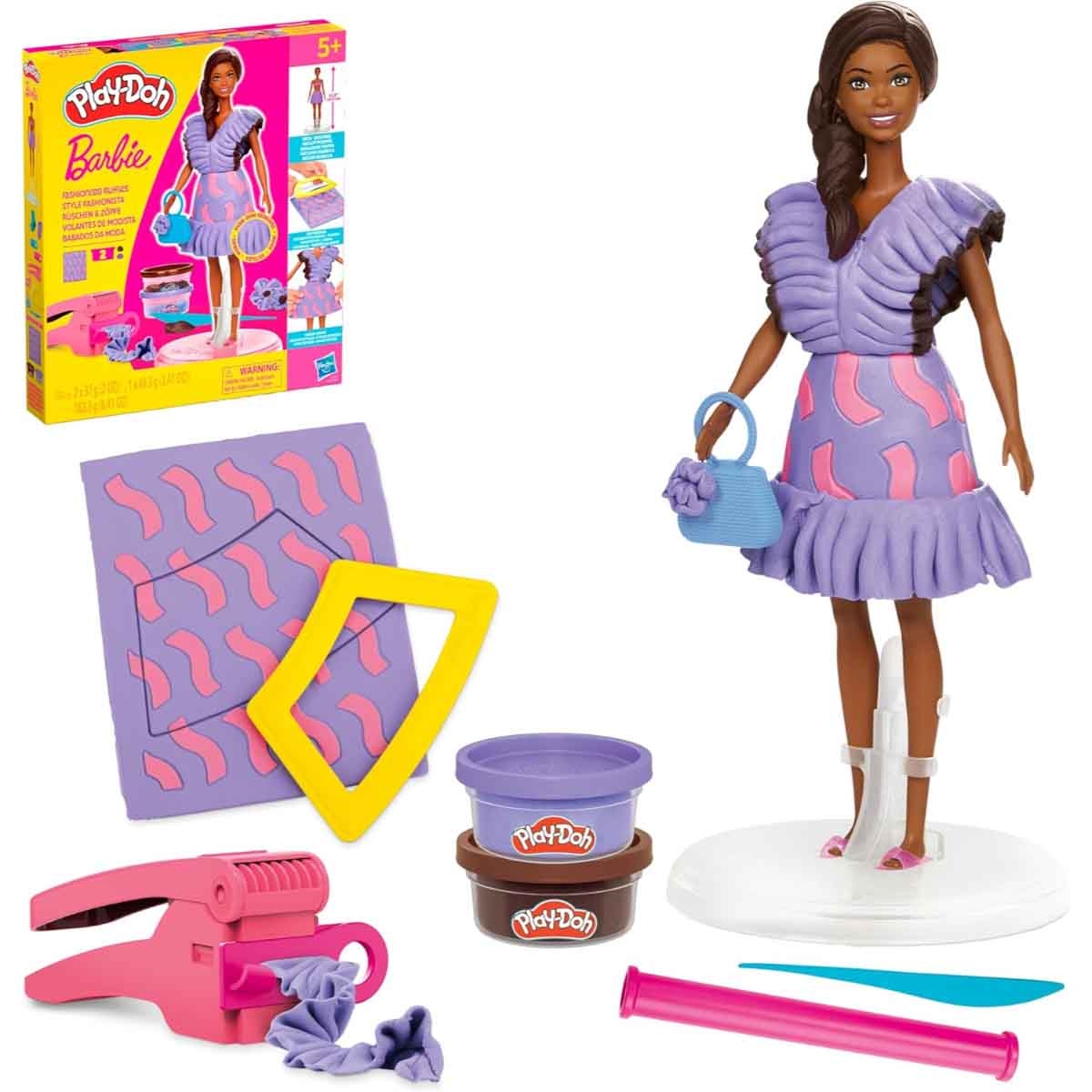 Play-Doh Barbie Fashionista Ruffles Dollset Girls, 5-7 Years