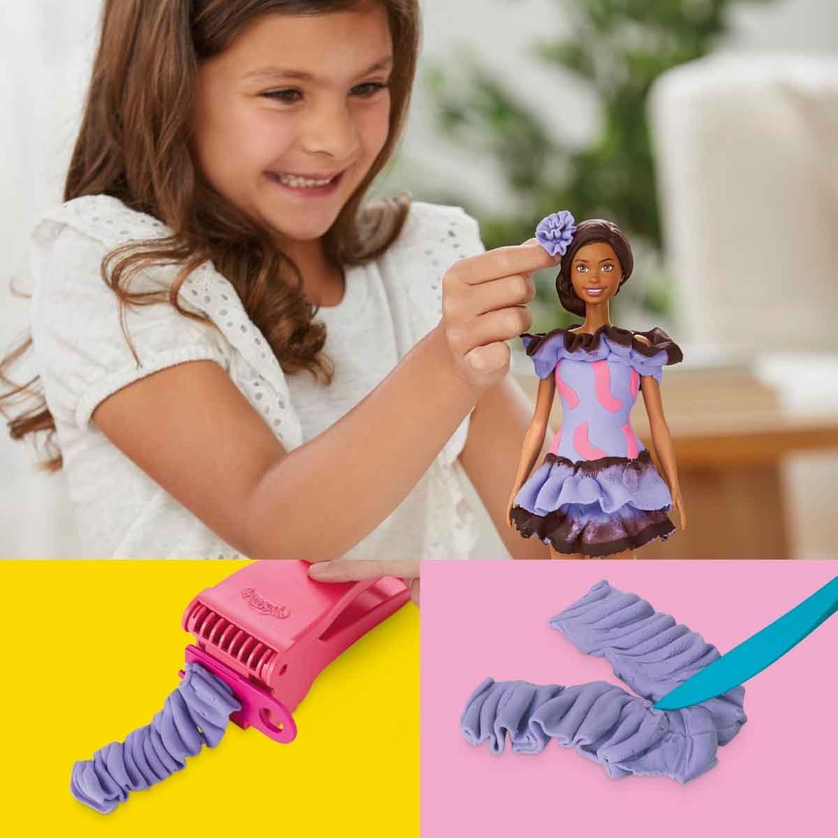 Play-Doh Barbie Fashionista Ruffles Dollset Girls, 5-7 Years