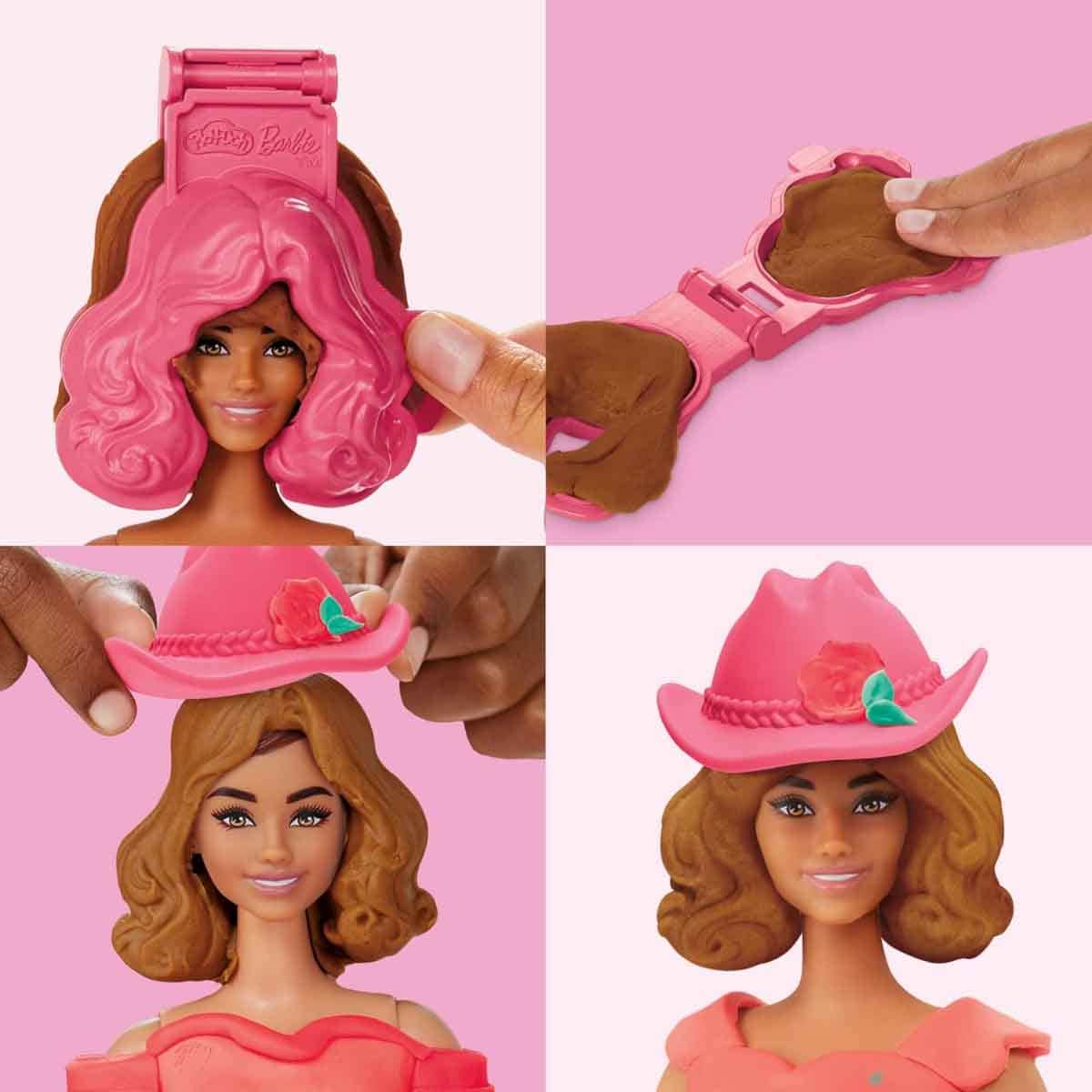 Play-Doh Barbie Flowers & Fringe Doll Set Girls, 5-7 Years