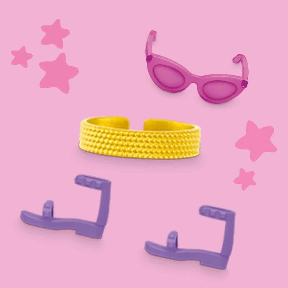 Play-Doh Barbie Glitter & Gemstones Accessory Pack Girls, 5-7 Years