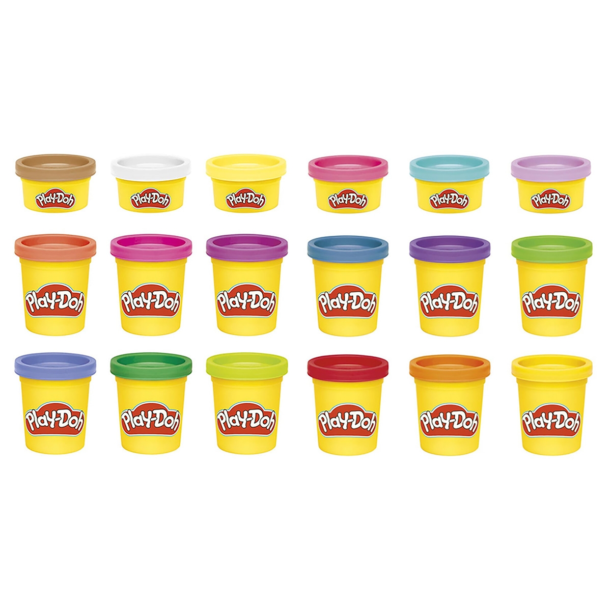 بلاي-دو مجموعة عجينة قوس قزح زاهية متنوعة للجنسين، 3-4 سنوات، مجموعة من 9