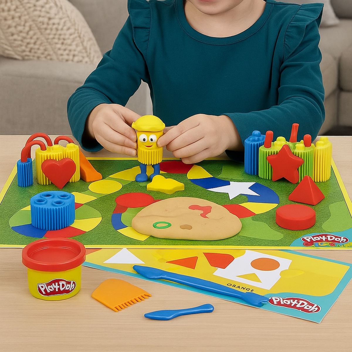 Play-Doh Colours & Shapes Blocks Activity Set Unisex, 3-4 Years