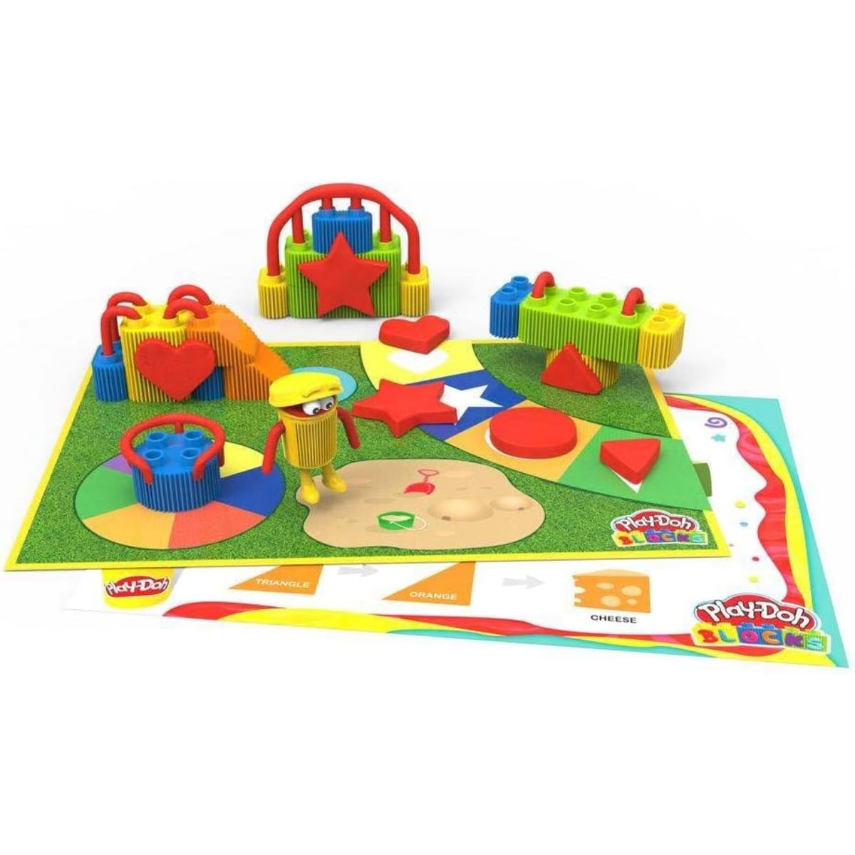 Play-Doh Colours & Shapes Blocks Activity Set Unisex, 3-4 Years