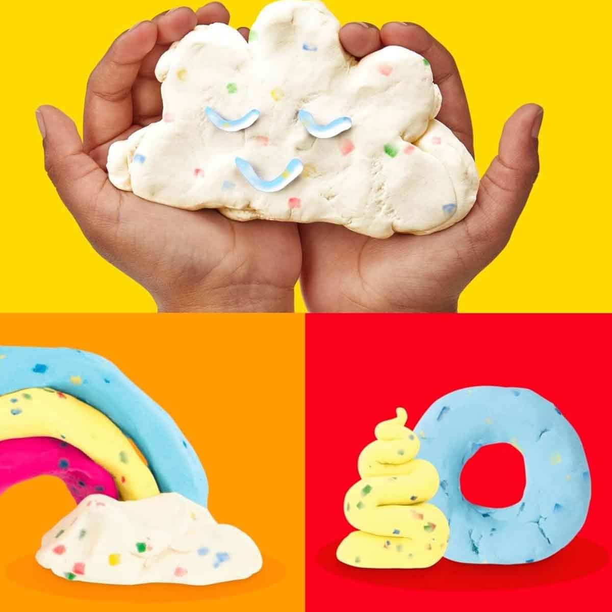 Play-Doh Confetti Dough Set Unisex, 3-4 Years, Pack of 4