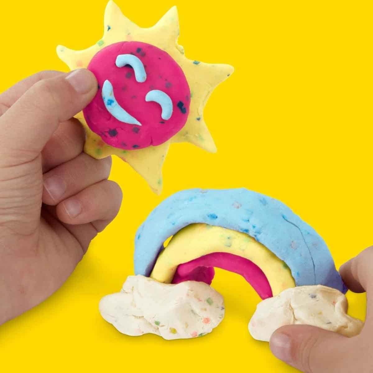 Play-Doh Confetti Dough Set Unisex, 3-4 Years, Pack of 4