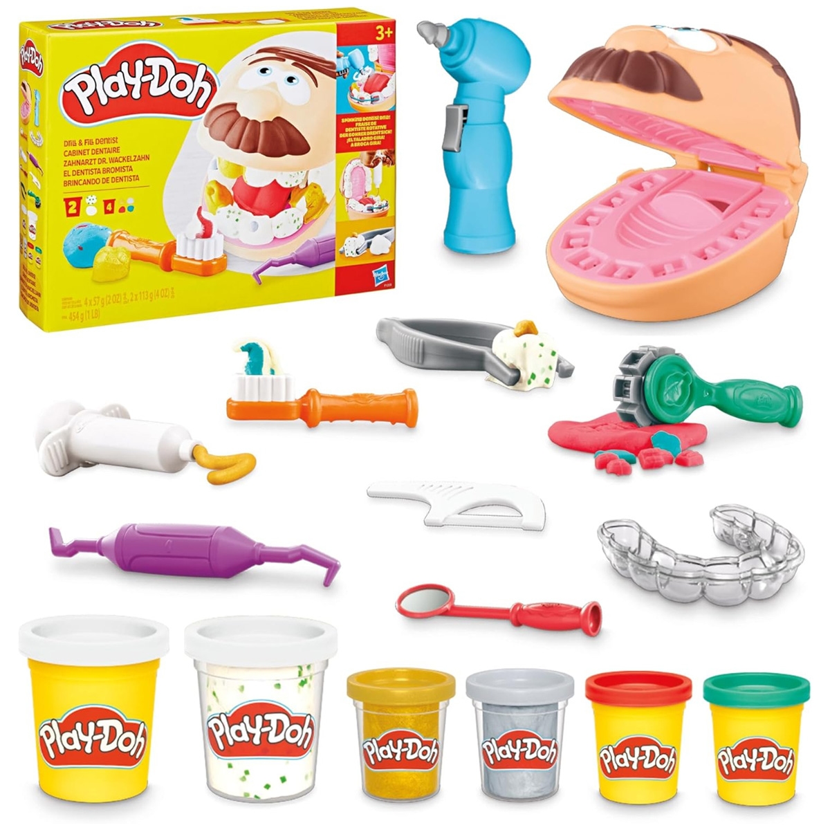 Play-Doh Drill 'n Fill Dentist Playset Unisex, 3-4 Years