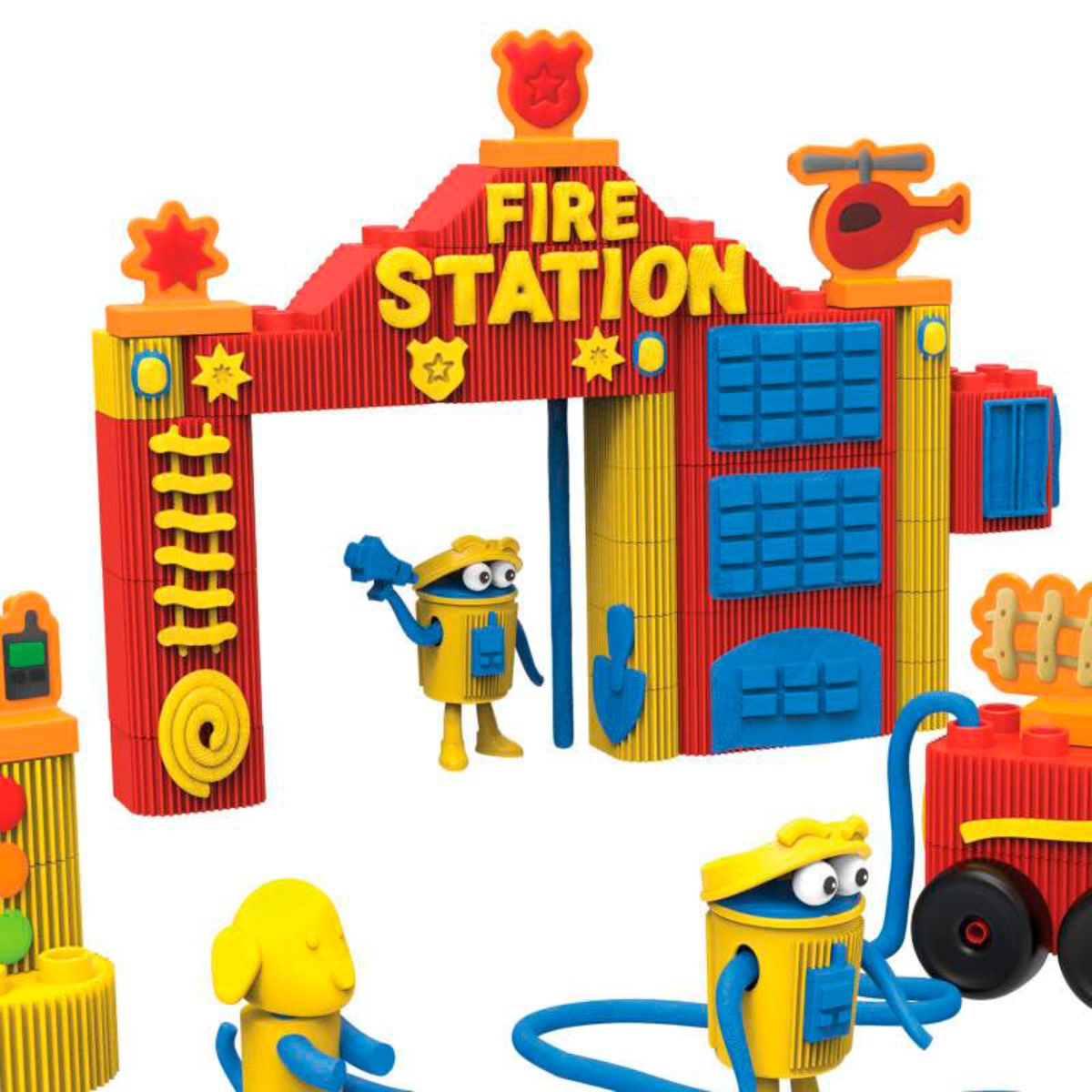 Play-Doh Fire Engine Blocks Set Unisex, 3-4 Years