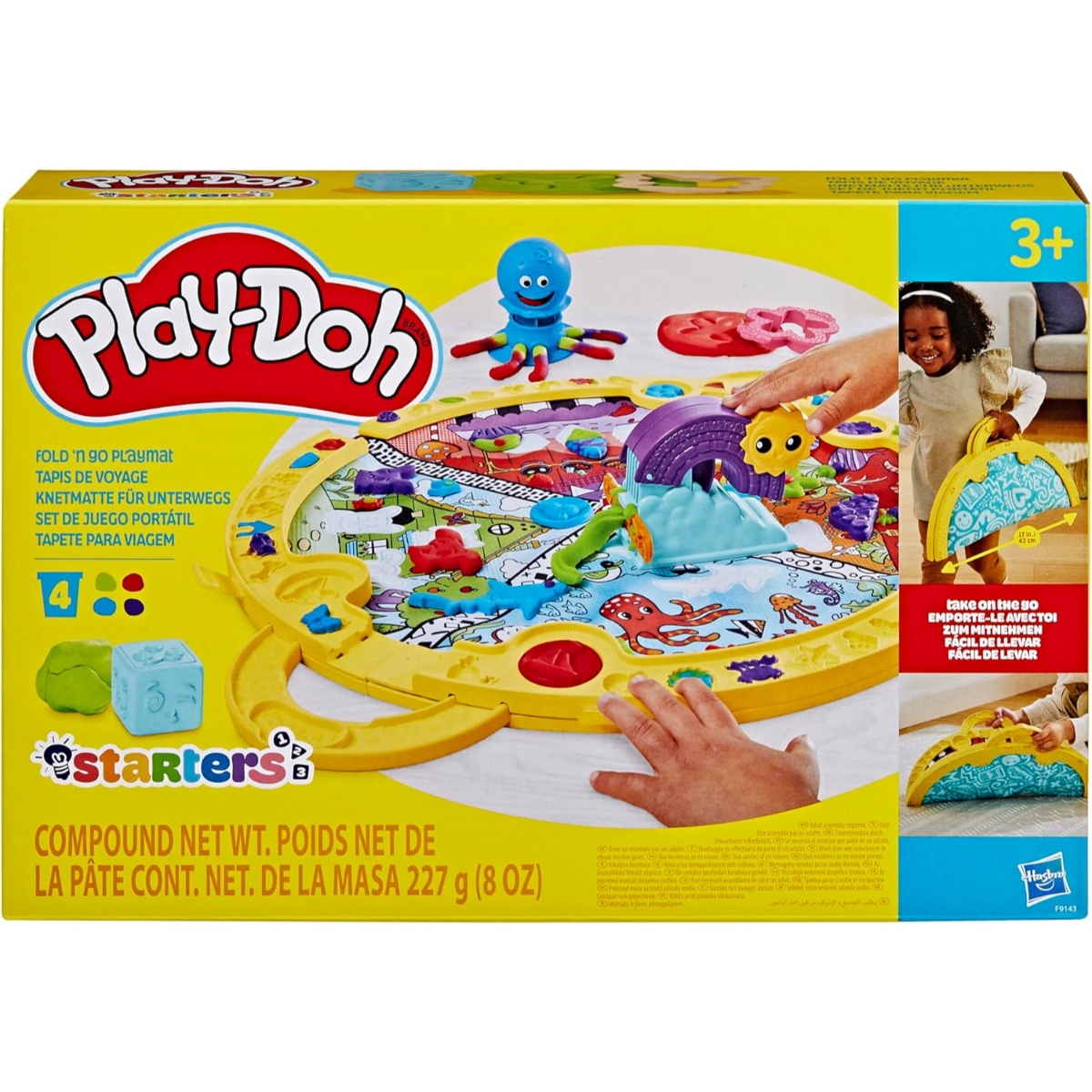Play-Doh Fold and Go Playmat Starter Set Unisex, 3-4 Years