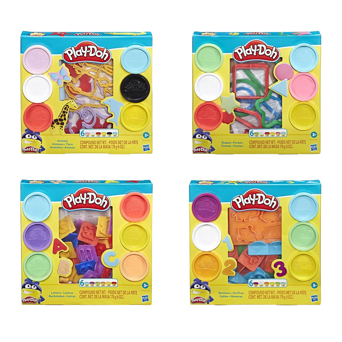 Play-Doh Fundamentals Assorted Starter Set Unisex, 3-4 Years