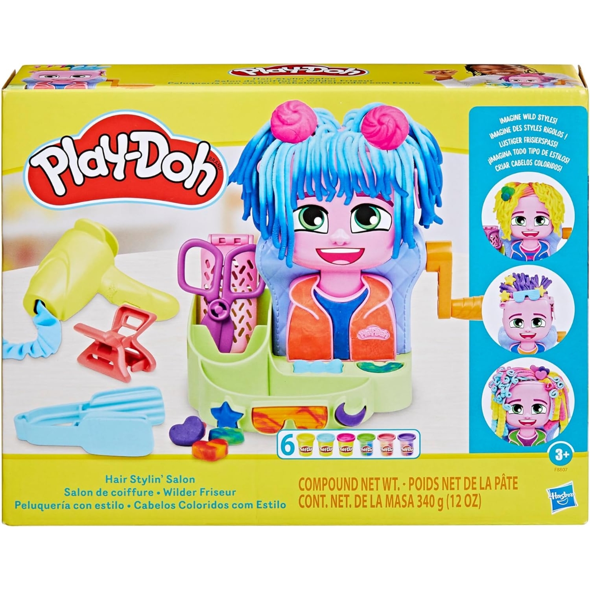 Play-Doh Hair Styling Salon Playset Unisex, 3-4 Years