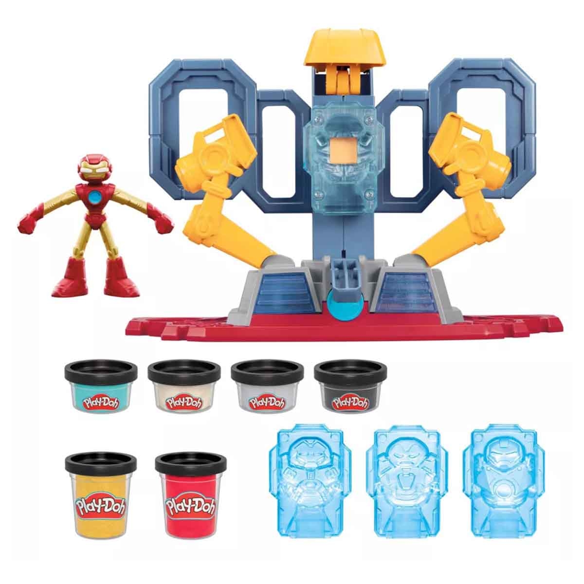 بلاي دو ايرون مان مجموعة لعب ستارك لاب، للجنسين، 5-7 سنوات