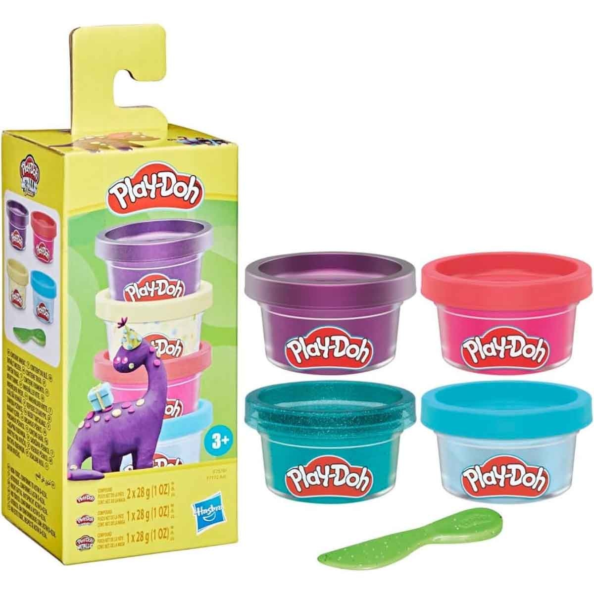 Play-Doh Irresistible Theme 3 Mini Playing Compound Unisex, 3-4 Years, Pack of 4